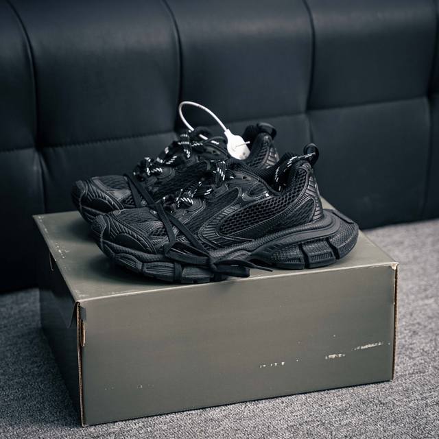 核心私 Balenciaga 3Xl 巴黎世家十代帆布系带低帮走秀复古老爹鞋半拖 配套套现全码福利开炸 长期补货价格一步到位 市场中端王者 欢迎对比 实力大厂成