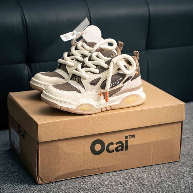 核心私 国潮新品 Ocai 复古鞋 Ocaiproduct面包鞋 时尚休闲男女士运动板鞋 加肥加大的 面包鞋 凭借丑萌却极具个性和辨识度的外观，正在火速升温！