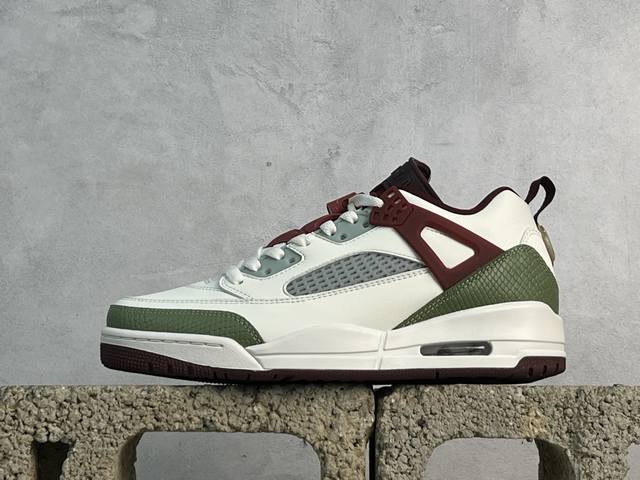 福利特价 放店私 Jordan Spizike Low Cny Dt 超一厂流水线 斯派克李 Fj6372-100 白蓝绿 码数 40-47.5
