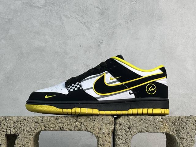 放店私 Nk Sb Dunk Low 闪电联名 赛车黑勾 周年高端定制 低帮休闲板鞋 Kk1333-026 #定制鞋盒 大厂纯原品质出货 超高清洁度 皮料切割干