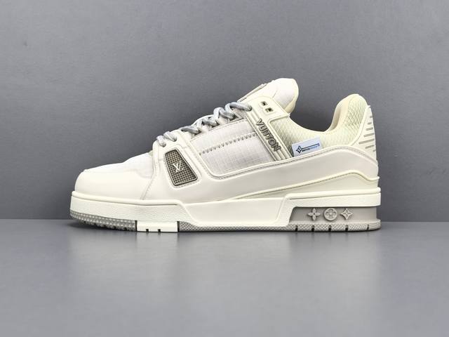 渠道优势 ！ 专柜版 驴牌 Lv Trainer 情侣限定系列 休闲 低帮 时尚板鞋 尺码 38 39 40 41 42 43 44 45 46 男款 注：此款
